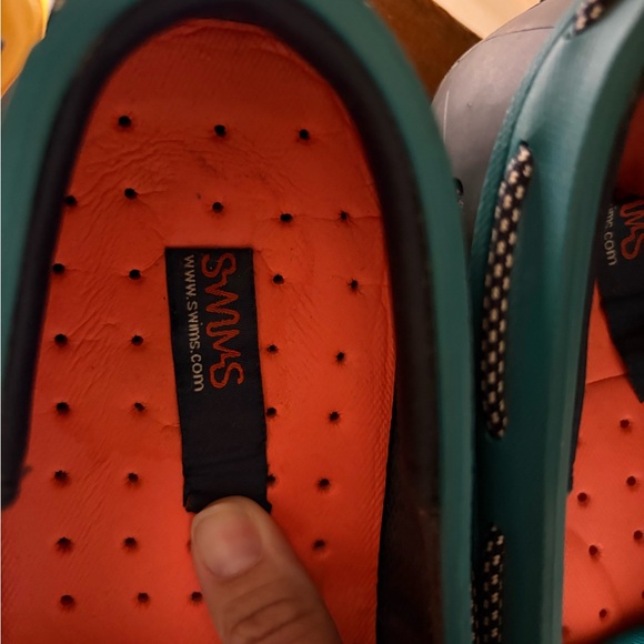 Swims Turquoise and Navy Mesh Boat Loafers Water Shoes - Picture 8 of 10